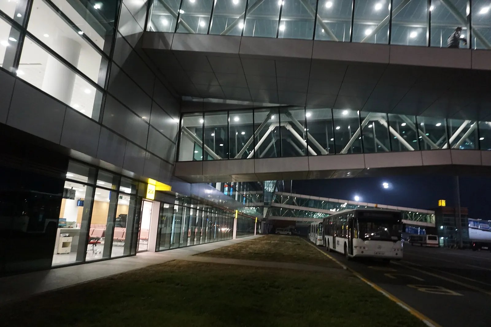 The arrivals hall at Tbilisi International Airport, the main entry point for most visitors to Georgia