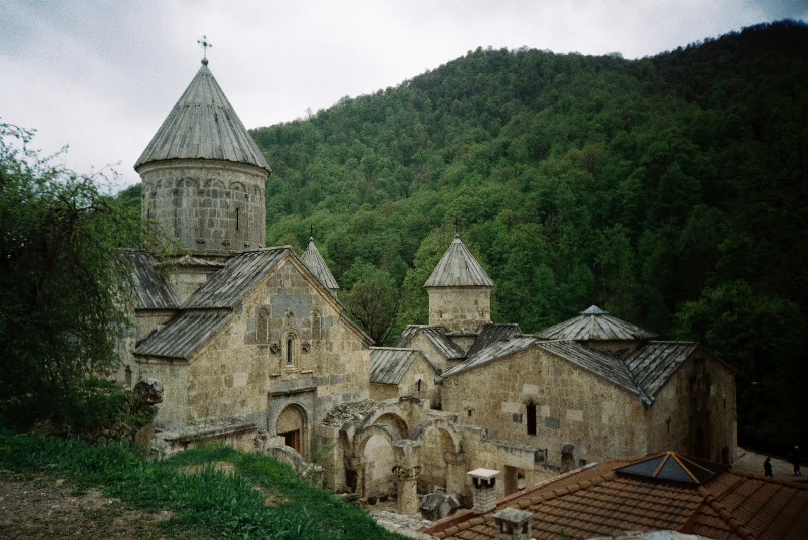 Haghartsin monastery on a wooded hillside in northern Armenia