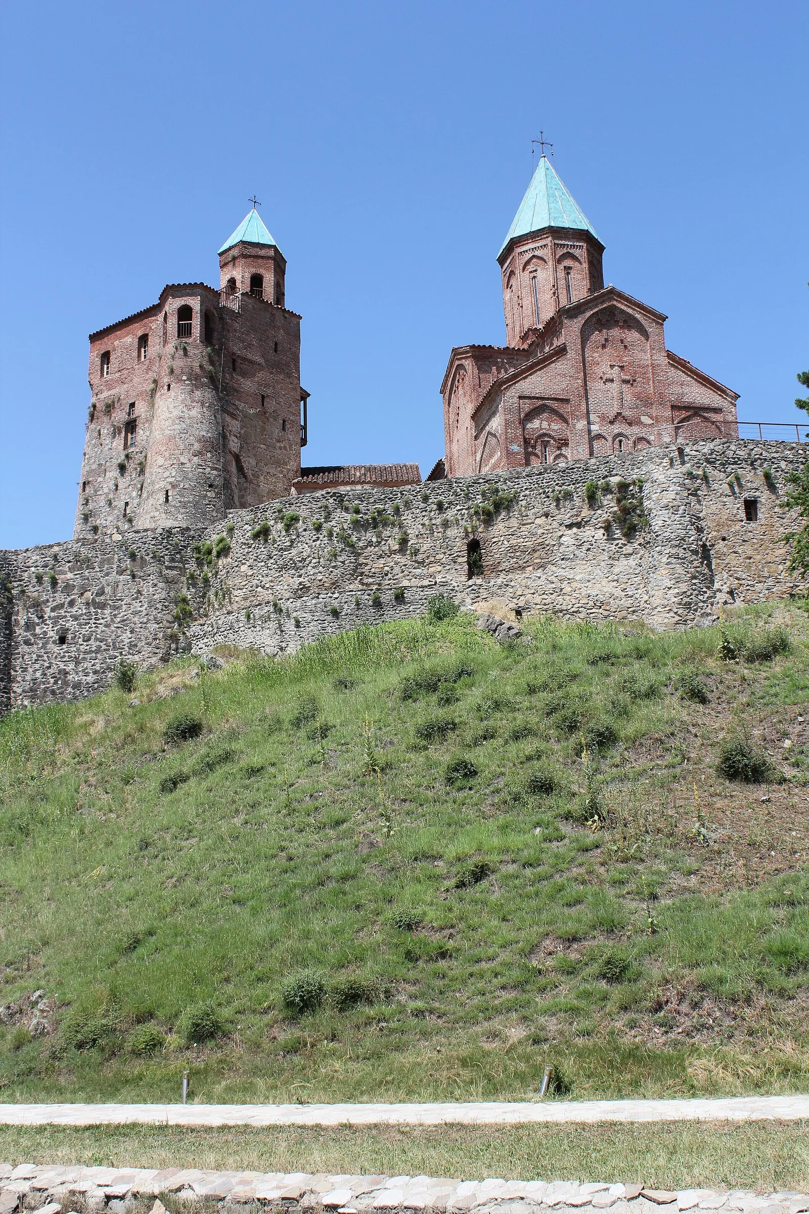 The citadel and church of Gremi on a hill in the Kakheti wine region, Georgia