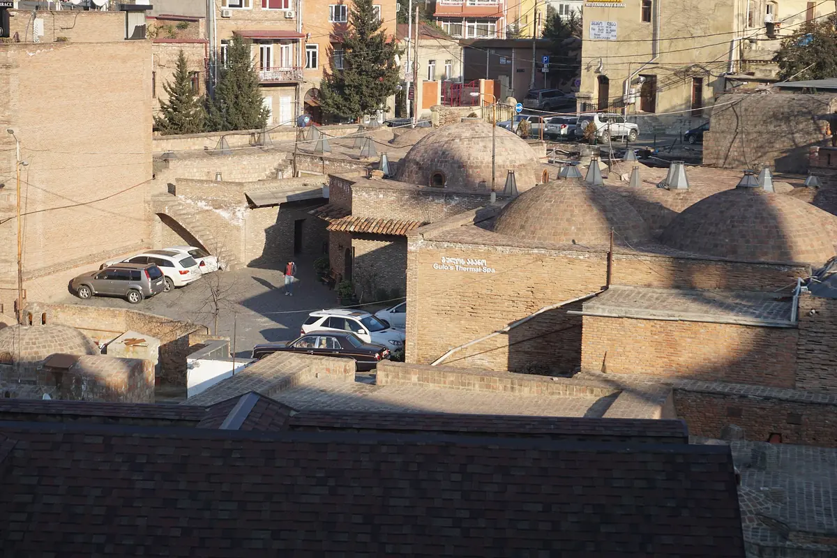 Brick domes of bathhouses in the old quarter